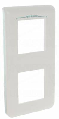 Enjoliveur 2X2 modules vertical Legrand Mosaic antimicrobien