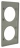 Plaque Legrand C�liane 2 postes Gr�s
