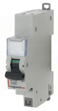 Disjoncteur 16A 4.5kA courbe D phase neutre Legrand DNX3 auto