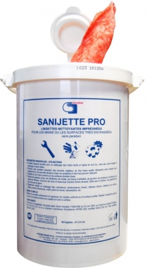 Lingette nettoyante - Firchim SANIJETTE PRO - Mains et surface - Boite de 90 - Firchim B22