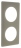 Plaque Legrand C�liane 2 postes Gr�s