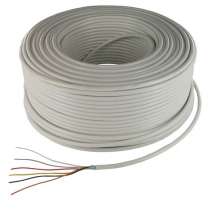 Cable Alarme Souple - 6 x 0,22 mm - Couronne de 100 mtres