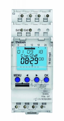 Interrupteur horaire - Digital - 24H / 7J - 2 Contacts - Theben 6220130