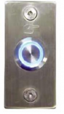 Bouton poussoir - NO/NF - Plaque Inox - Encastr� - Avec anneau lumineux - ACIE BOPO-I