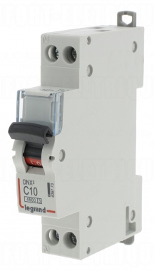Disjoncteur 10A 4.5kA courbe C phase neutre Legrand DNX3 � vis