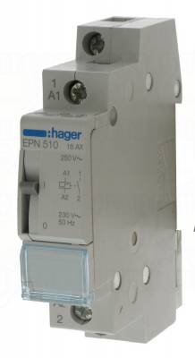 T�l�rupteur standards � vis 230V 1P 16A 1M Hager EPN510