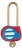 Cadenas de condamnation - 70 mm - Cl� identique 222 - Catu AL-230-S/222