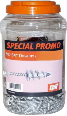 Cheville spcial platre - Spit Driva TP12 - Bidon de 500 - Spit 055727