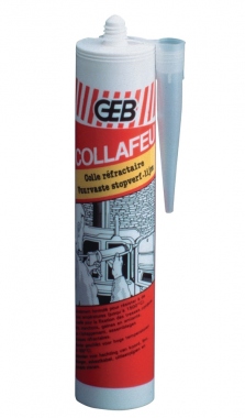 Colle Mastic r�fractaire Geb COLLAFEU - Cartouche de 310 ml