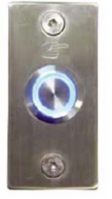 Bouton poussoir - NO/NF - Plaque Inox - Encastr� - Avec anneau lumineux - ACIE BOPO-I