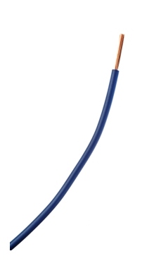Fil Souple - H05-VK - 1 x 1 mm� - Bleu - RAL5003 - Couronne de 100 M�tres