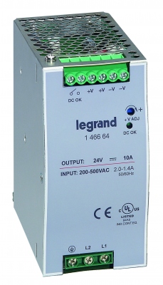 Alimentation Stabilis� - D�coupage - 200-500V - 24VDC - 480W - Legrand 146665