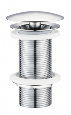 Bonde Champi - Sans trop plein - Hauteur 100 mm - Laiton / Chrom� - Altech A82