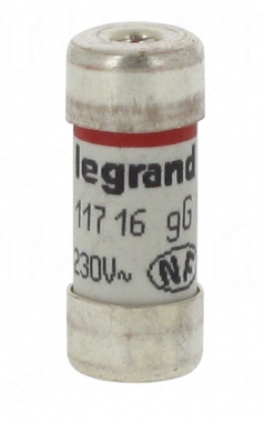 Fusible cartouche cylindrique - 10.3 x 25.8 mm - 16 Amp�res - A voyant