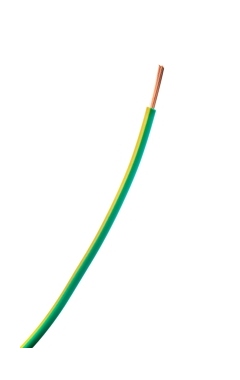 Fil Souple - H07-VK - 1 x 25 mm� - Vert / Jaune - Au m�tres