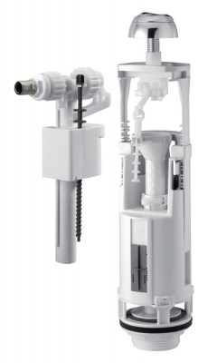 M�canisme de chasse d'eau - OPTIMA S - Double touche 3/6L - Robinet flotteur - Siamp 37940010