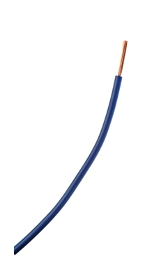Fil Souple - H05-VK - 1 x 1 mm� - Bleu - RAL5003 - Couronne de 100 M�tres