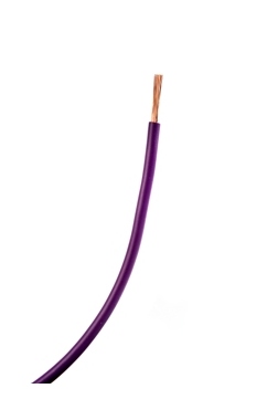 Fil Souple - H05-VK - 1 x 0.75 mm - Violet - Couronne de 100 Mtres