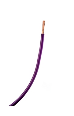 Fil Souple - H05-VK - 1 x 0.75 mm� - Violet - Couronne de 100 M�tres