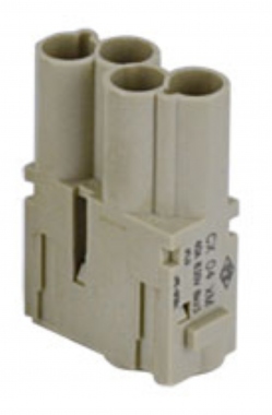 Insert m�le - A sertir - 4 P�les - 40A - 830V - ILME CX04XM