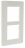 Plaque 2 postes vertical, entraxe de 57 mm Hager Essensya blanc
