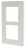 Plaque 2 postes vertical, entraxe de 57 mm Hager Essensya blanc