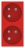 Prise de courant - Goulotte - 2 x 2P+T - 45D - Bornes auto - Rouge - Schneider electric NU306903T