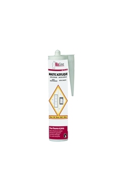 Mastic acrylique couleur blanc