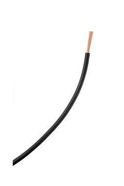 Fil Souple - H05-VK - 1 x 0.5 mm� - Noir - Couronne de 100 M�tres