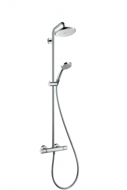 Colonne de douche - Showerpipe CROMA 220 - Avec mitigeur thermostatique - Hansgrohe 27185000