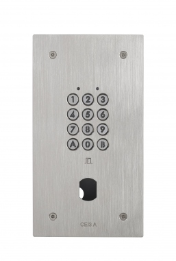 Clavier encastr� - En inox - R�sistant au vandalisme - 100 codes - 2 relais - Aiphone CIE3A