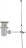 Bonde pour lavabo - En plastic - A tirette - Alterna A700-1