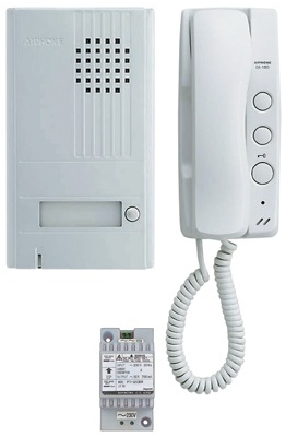 Kit parlophone - Saillie - 2 fils - Facade aluminium - 1 appel - Aiphone DA1AS