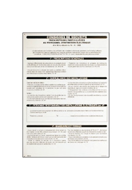 Pancarte en pvc consigne de s�curit� 350x500mm