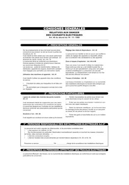 Pancarte en pvc consigne g�n�rale 350x500mm