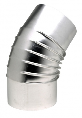 Coude 45� - En Aluminium - Diam�tre 125 mm - Ten 394125
