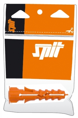 Cheville Nylon - 10 x 50 mm - Spit NYL - Avec collerette - Sachet de 10