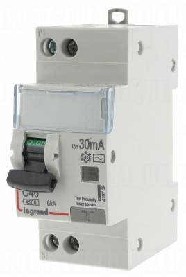 Disjoncteur diff�rentiel Legrand DX3 40A courbe C 30mA 2 Poles type AC - Vis / Vis - 6ka