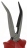 Pince � becs demi-ronds longs coud�s 200mm isol�e 1000V