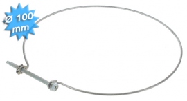 Collier de serrage diam�tre 100 mm en acier zingu�