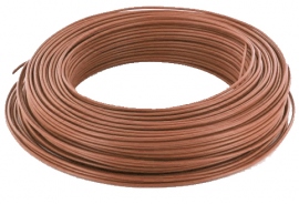 Fil rigide - H07VU - 1 x 2.5 mm� - Marron - Couronne de 100 m�tres