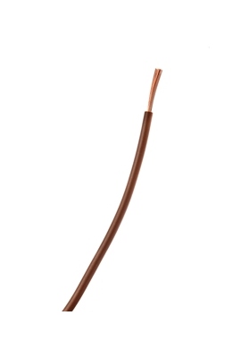 Fil Souple - H05-VK - 1 x 0.75 mm� - Marron - Couronne de 100 M�tres