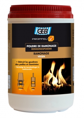 PROPFEU poudre nettoyeur - Pour conduit de chemin�e - Pot de 900 grammes - GEB 821502