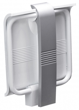 Si�ge de douche - Arsis - Escamotable - Blanc & Gris mat - Pellet 047731