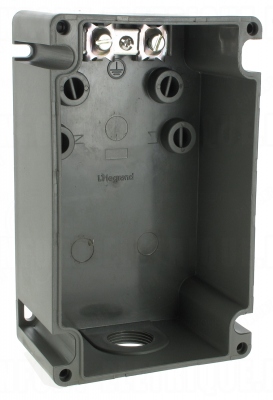 Boitier plastique Hypra pour prise inclin�e 2P+T - 3P+T et 3P+N+T 32 Amp�res