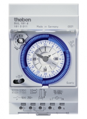 Horloge journali�re 1 contact NO-NF Theben SUL 181 D - Blister