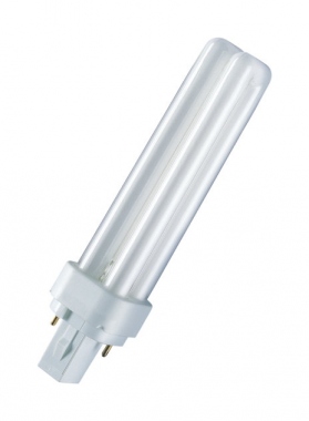 Ampoule Fluocompacte - Osram Dulux D - 13 Watts - G24D1 - 2700K
