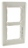 Plaque 2 postes vertical, entraxe de 57 mm Hager Essensya blanc