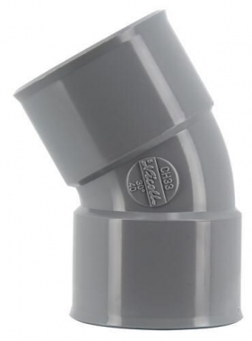 Coude PVC - Femelle / Femelle - 30� - Diam�tre 40 mm - Nicoll UCH33