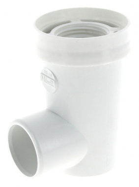Entonnoir siphonn� - Entr�e taraud�e - 26 x 34 mm - Sortie Horizontale - Nicoll YGSFH1